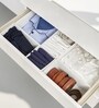 Ecru White Foldable Polyester Storage Organisers Durable, Washable, Space-Saving Solution
