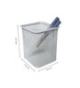 Ecru White Square Metal Mesh Pen Stand