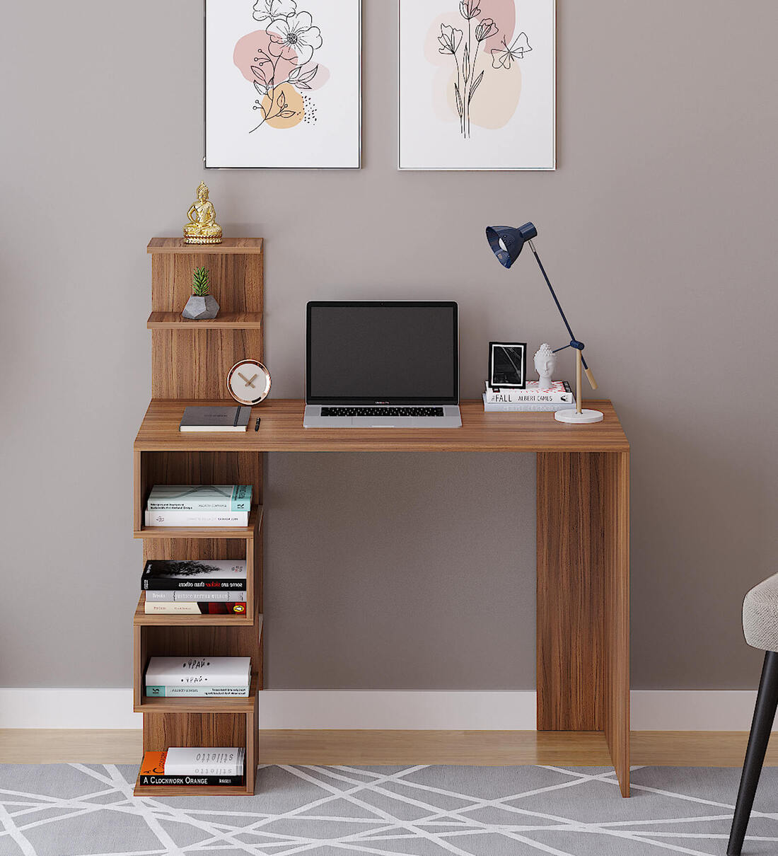 Buy Edward Study Table In Exotic Teak Finish at 30% OFF by Furneaser ...