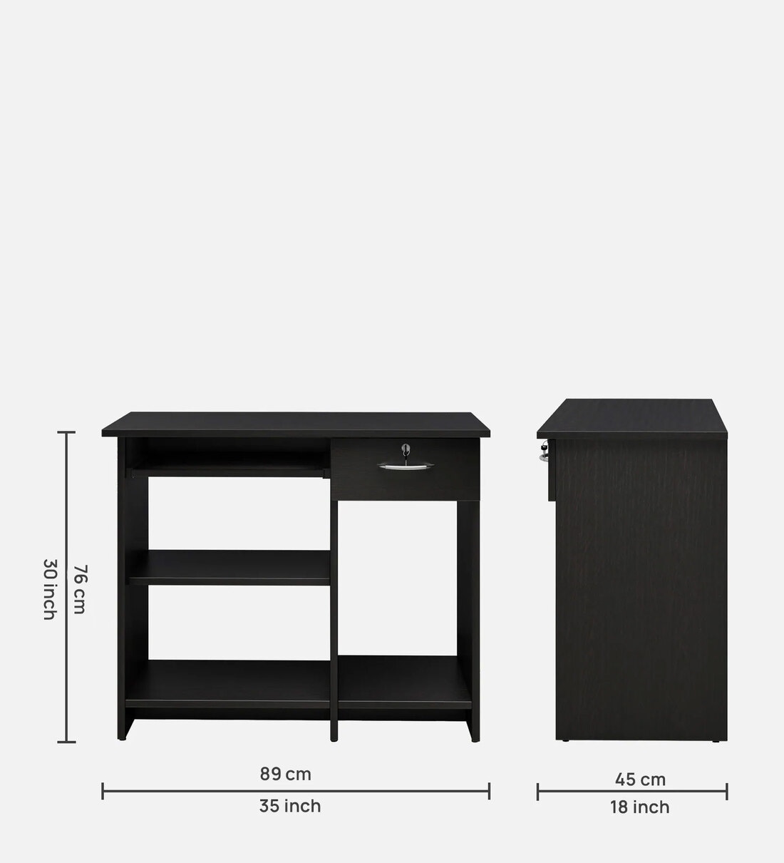 Buy Edwin Study Table in Wenge Finish at 22% OFF by Crystal