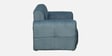 Edelmira Faux Fur Fabric 3 Seater Sofa In Slate Blue Colour