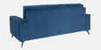 Eden Fabric 3 seater Sofa In Sapphire Blue Colour