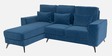 Eden Fabric RHS Sectional Sofa (2 + Lounger) In Sapphire Blue Colour
