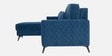 Eden Fabric RHS Sectional Sofa (2 + Lounger) In Sapphire Blue Colour