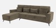 Eden Fabric RHS Sectional Sofa (3+ Lounger) In Quartz Brown Colour