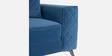 Eden Fabric RHS Sectional Sofa (3+ Lounger) In Sapphire Blue Colour