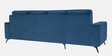 Eden Fabric RHS Sectional Sofa (3+ Lounger) In Sapphire Blue Colour