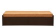Edo Pull-Out Sofa Cum Bed with Storage & Brown Mattress in Wenge Finish