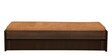Edo Pull-Out Sofa Cum Bed with Storage & Brown Mattress in Wenge Finish
