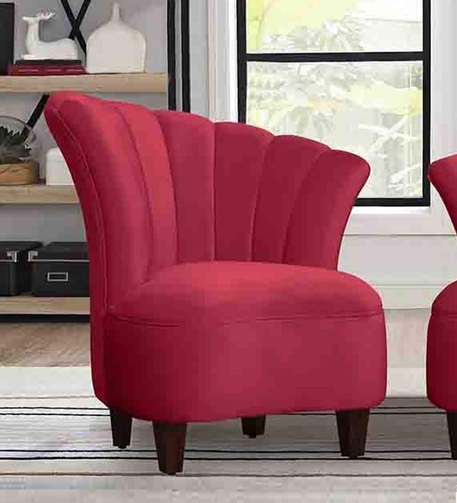 Buy Edmonton Barrel Chair In Maroon Colour at 57 OFF by Care Furniture