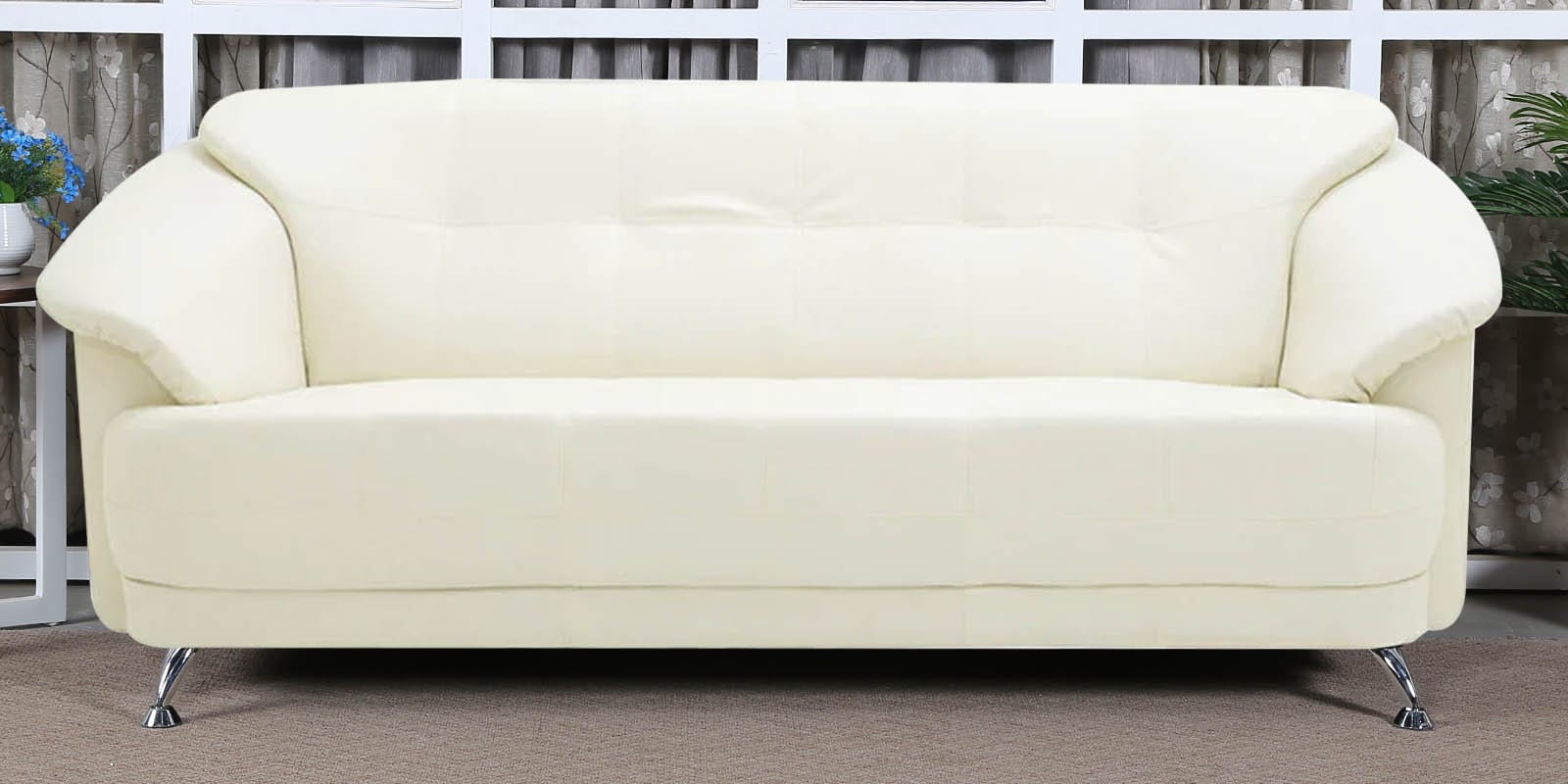 ivory sofa bed with reclining seats