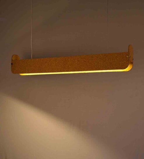 Eden Light Stainless Steel & Cork Pendant Hanging Light