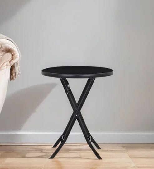 Eden Metal End Table In Black Colour