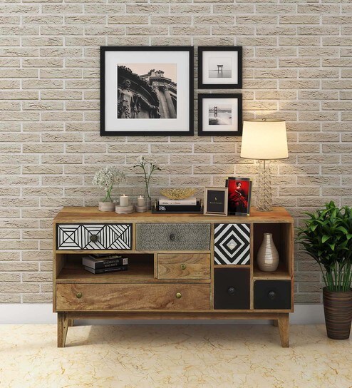 Buy Edith Solid Wood Cabinet By Bohemiana Online Industrial