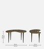 Edda Metal End Table In Natural Finish