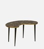 Edda Metal End Table In Natural Finish
