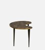 Edda Metal End Table In Natural Finish