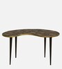 Edda Metal End Table In Natural Finish