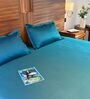 Eden 100% Cotton Satin Plain Double Bedsheet With 2 Pillow Covers Spring Summer 2025 Collection