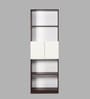 Eden Book Shelf in Walnut & White Finish