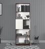 Eden Book Shelf in Walnut & White Finish