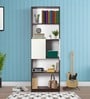 Eden Book Shelf in Walnut & White Finish