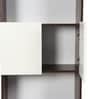 Eden Book Shelf in Walnut & White Finish