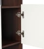 Eden Book Shelf in Walnut & White Finish