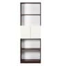 Eden Book Shelf in Walnut & White Finish