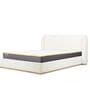 Eden Boucle Queen Sized Bed in White Colour