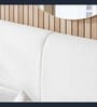 Eden Boucle King Size Bed with Hydraulic Storage in White Colour