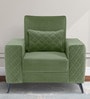 Duroflex Eden Fabric 1 Seater Sofa In Jade Green Colour