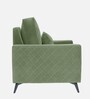 Eden Fabric 1 Seater Sofa In Jade Green Colour