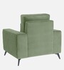 Eden Fabric 1 Seater Sofa In Jade Green Colour