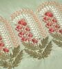 Eden Green 300TC 100% Cotton Solid Flat Embroidered Super King Bedsheet With 2 Pillow Covers