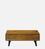 Edgar Solid Wood Coffee Table In Honey Oak Finish
