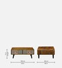 Edgar Solid Wood Coffee Table In Honey Oak Finish