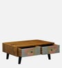 Edgar Solid Wood Coffee Table In Honey Oak Finish