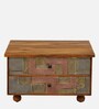 Edgar Solid Wood Lift Top Coffee Table In Honey Oak Finish With Drawers