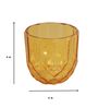 Edgy Orange Glass Table Vase