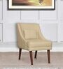 Edinburg Slipper Chair In Beige Colour