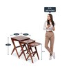 Edlin Sheesham Wood Nest of Tables in Honey Finish