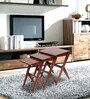 Edlin Sheesham Wood Nest of Tables in Honey Finish