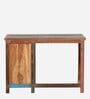 Edmond Solid Wood Writing Table In Distress Finish