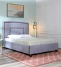 Eduardo Upholstered King Size Bed in Grey Colour
