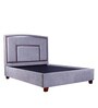 Eduardo Upholstered King Size Bed in Grey Colour