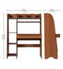 Eduvora Desk In Walnut Finish