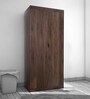 Edward 2 Door Wardrobe in Walnut Finish Edward 2 Door Wardrobe in Walnut Finish