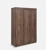 Edward 3 Door Wardrobe in Walnut Finish