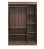 Edward 3 Door Wardrobe in Walnut Finish